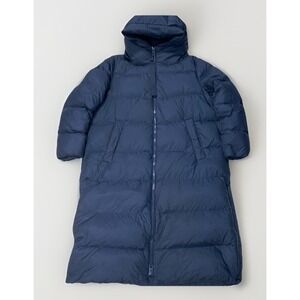 Marc O'Polo Downfilled Iconic Long Puffer Size 44 Navy Blue